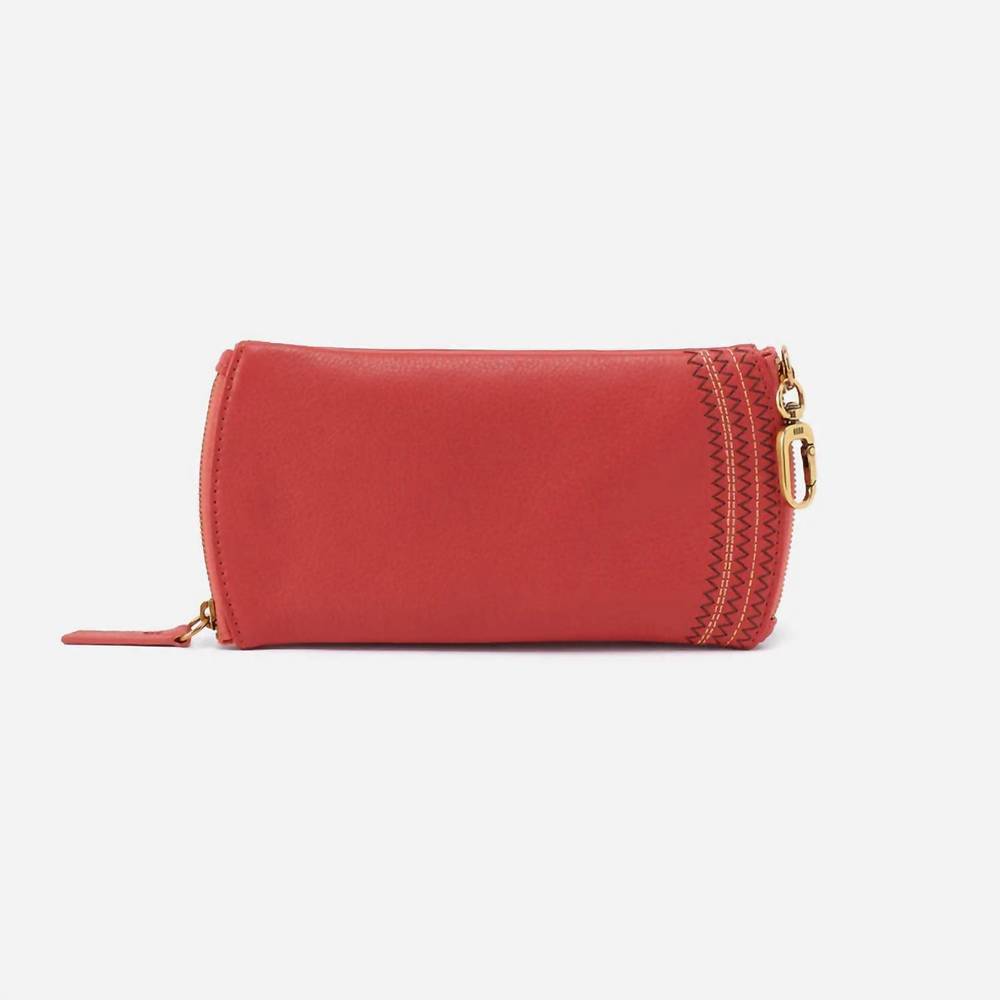 HOBO orange/red double eyeglass or cosmetic bag